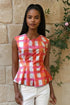 Hiroki Top - Morning Plaid